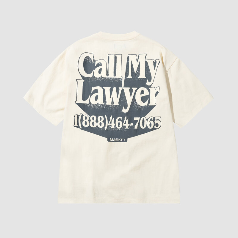 Market Call My Lawyer 3D Tee Butter Cream