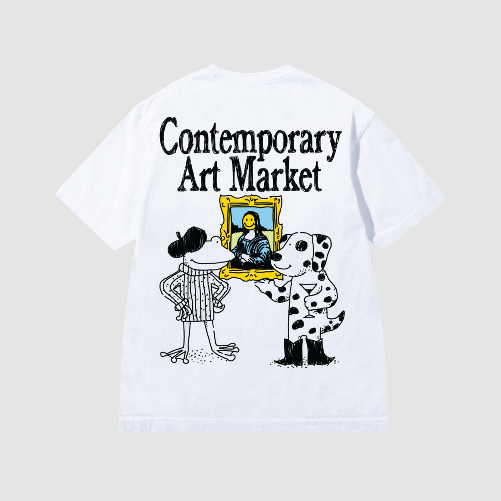 Market Smiley Museum (UV) T-Shirt White