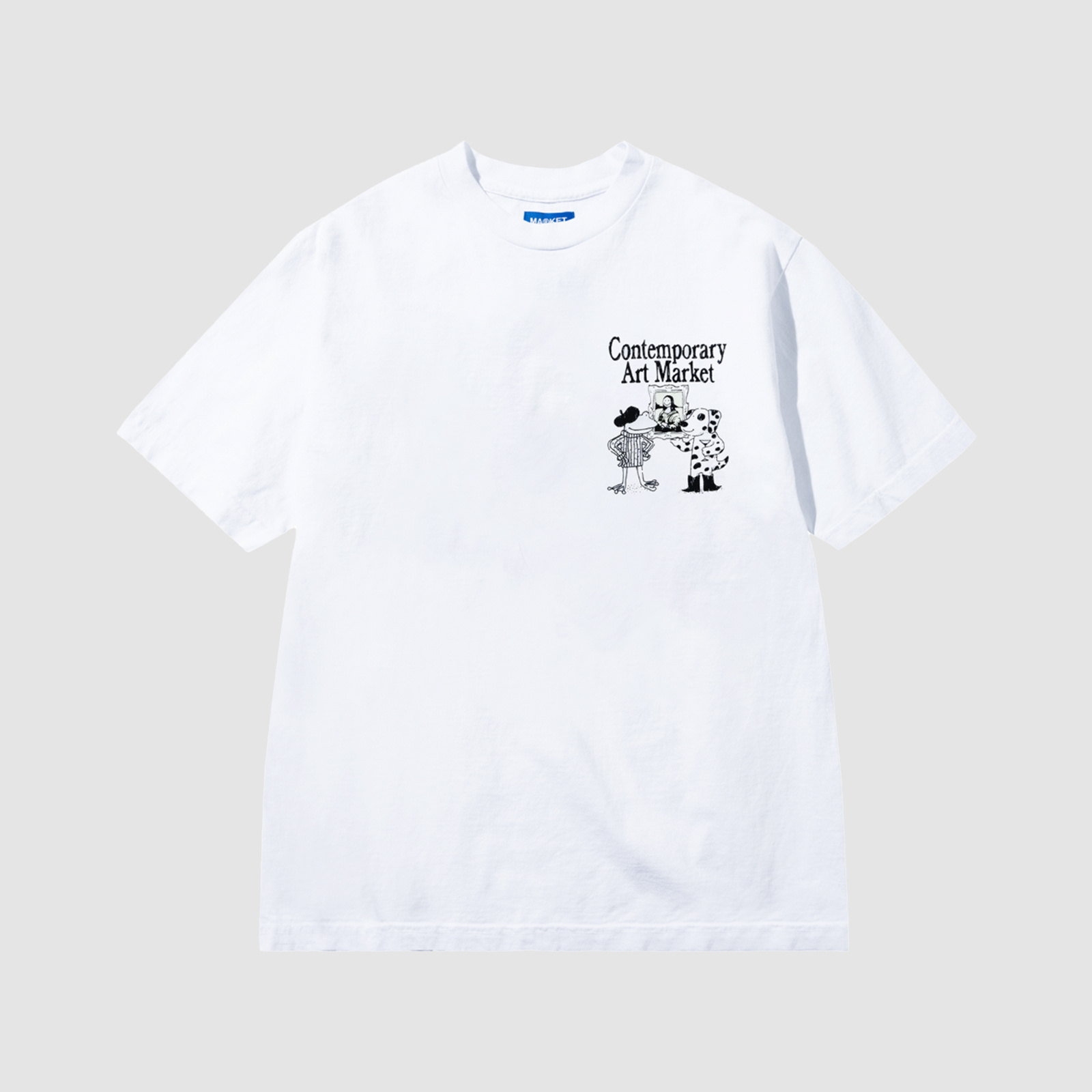 Market Smiley Museum (UV) T-Shirt White