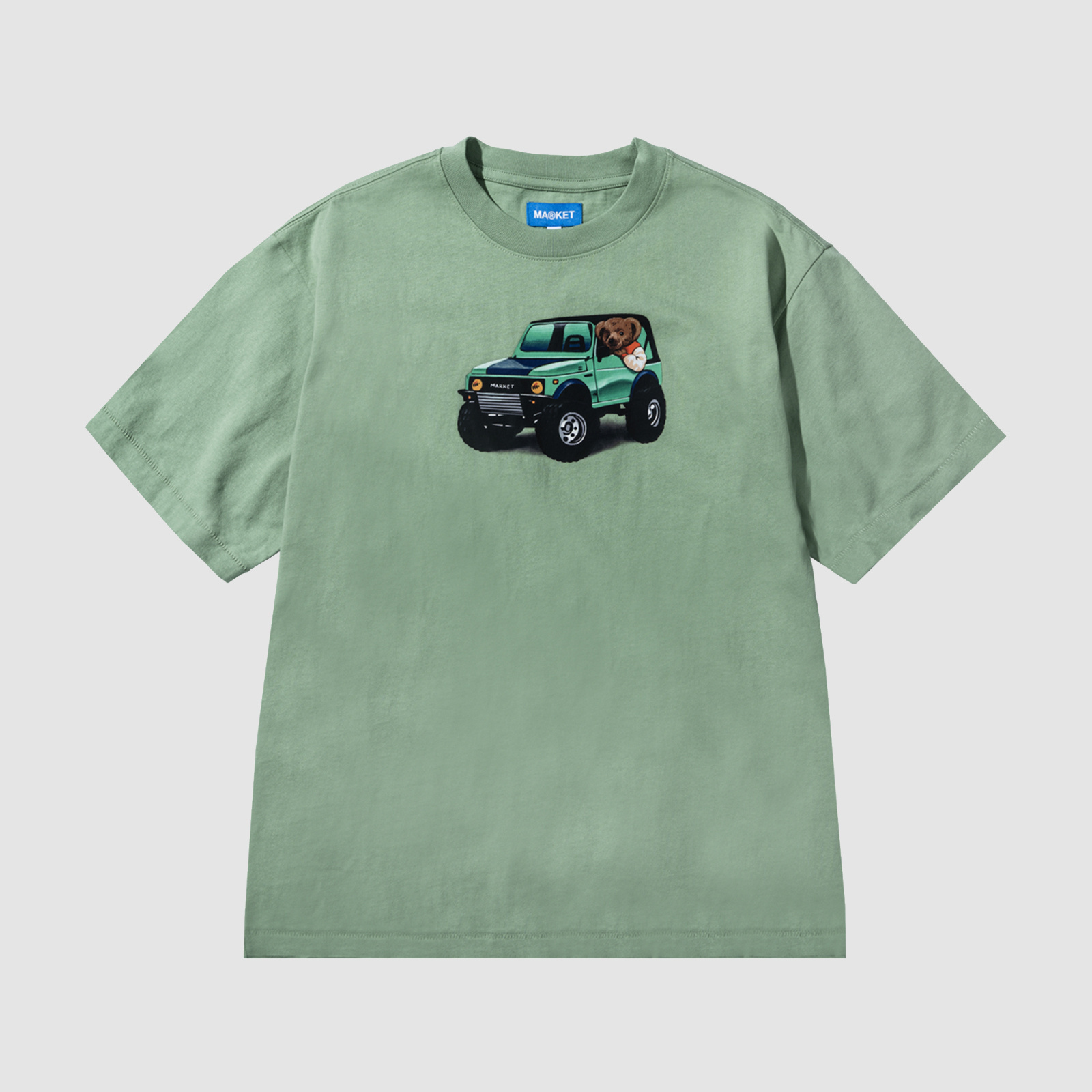 Market 4x4 Bear Tee Basil