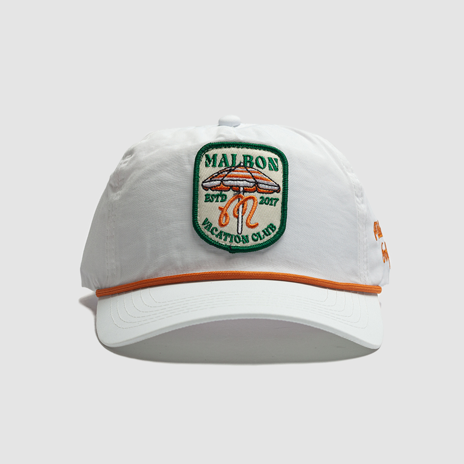 Malbon Golf Vacation Club Hat White