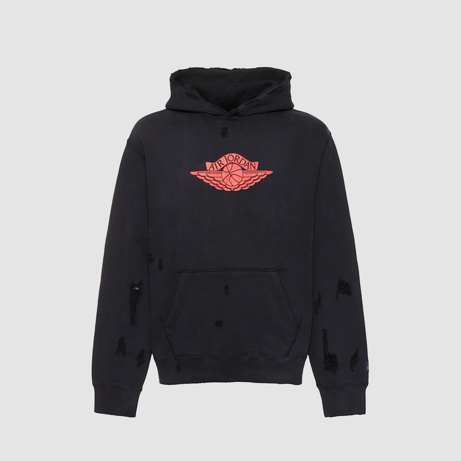Jordan Rare Air Fleece Pullover Hoodie Black/Red