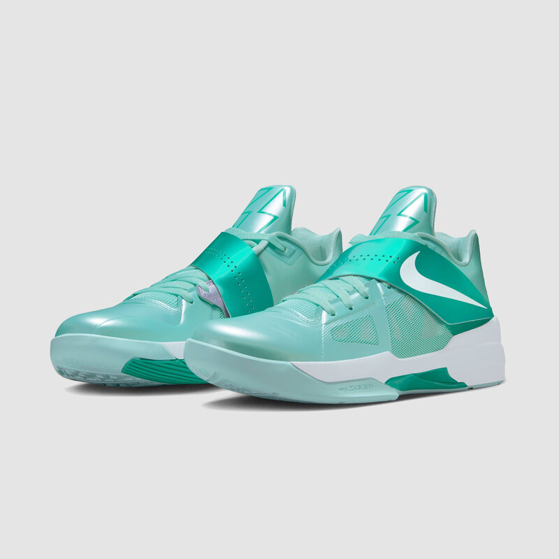 mint green and white nike trainers