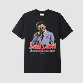 【BUTTER GOODS】Distressed Pigment Dyed Tee - Black Butter Goods Mens Cotton Distressed Pigment Dye Tee T Shirt