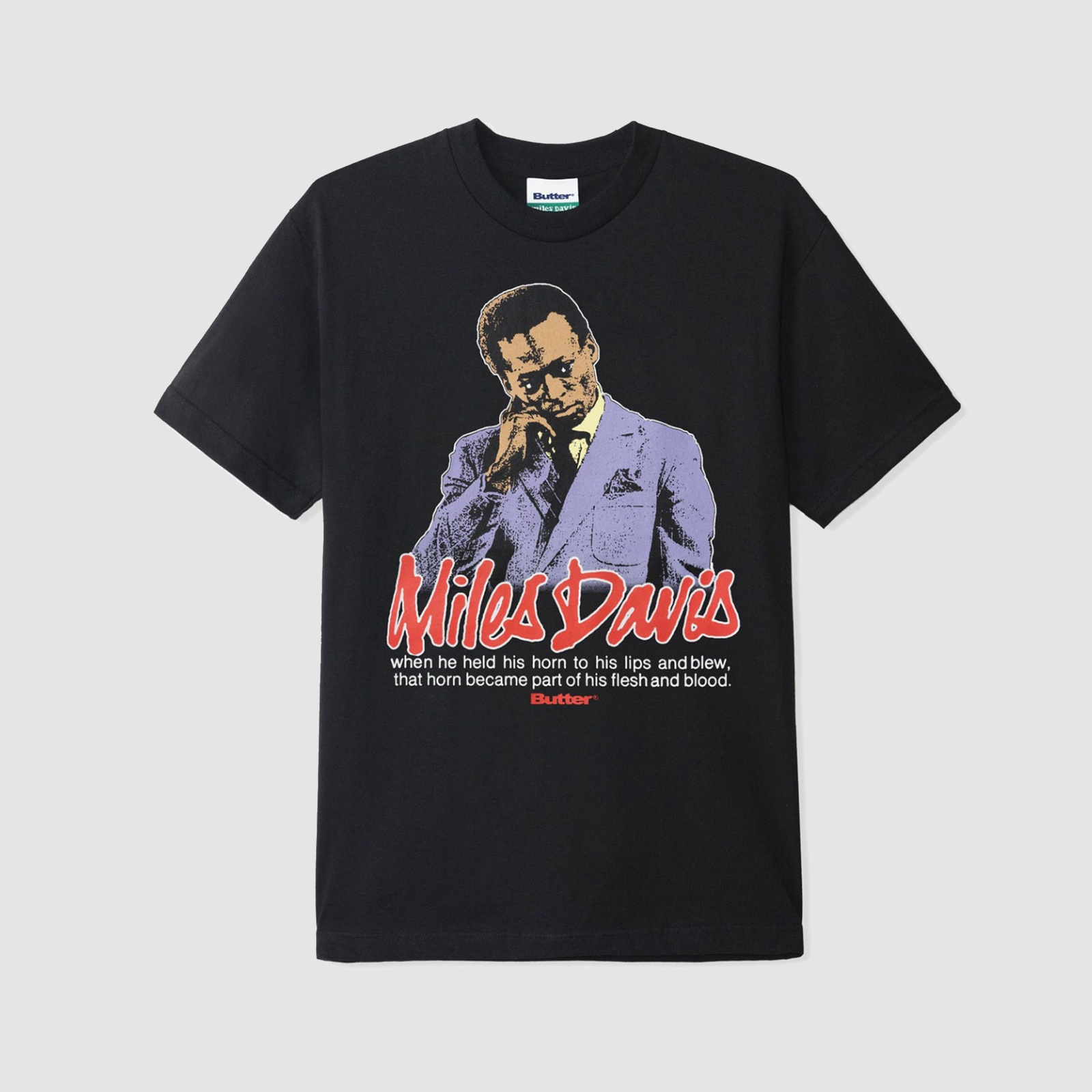 Butter Goods Miles Portrait Tee Black