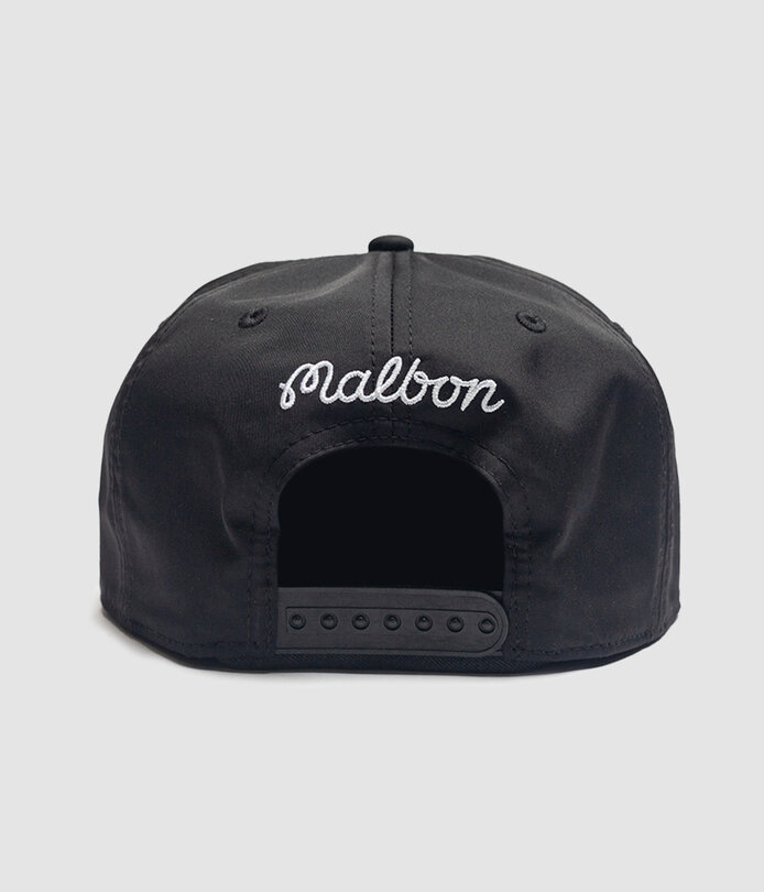 Malbon Golf x Futura Atsuga Poly 5 Panel Snapback Black - RUKUS