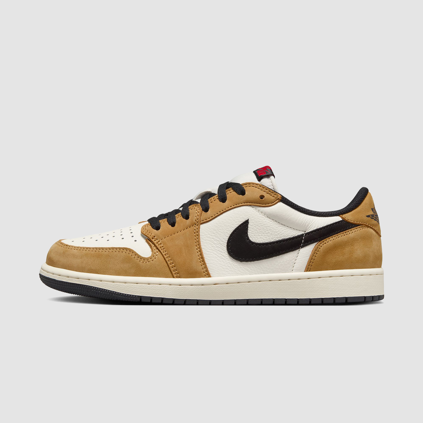 Jordan AJ1 Retro Low OG Black/Golden Harvest