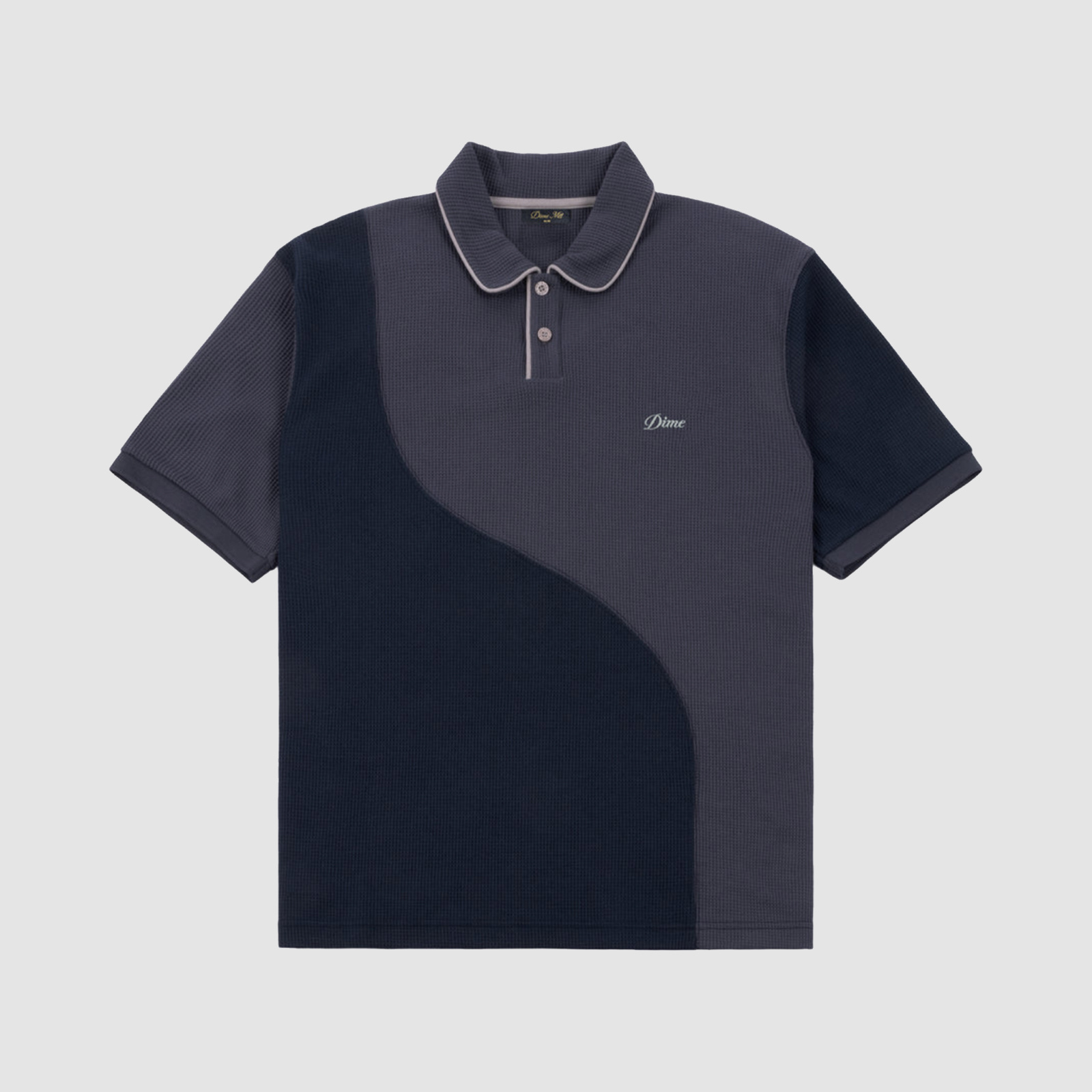 Dime Waffle Polo Indigo