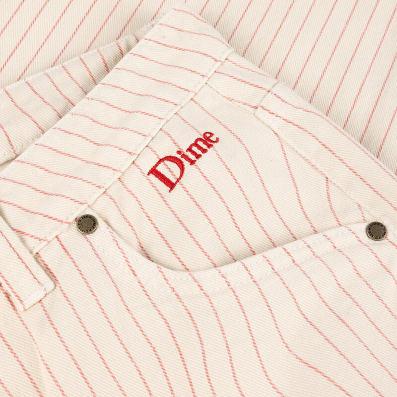 Dime Classic Relaxed Denim Pants Warm White (Striped) - RUKUS Dime Classic Relaxed Denim Pants Warm White (Striped) - RUKUS