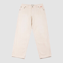 Dime Classic Relaxed Denim Pants Warm White (Striped)