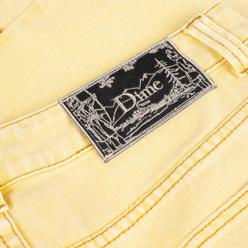 Dime Carpenter Denim Shorts Lemon