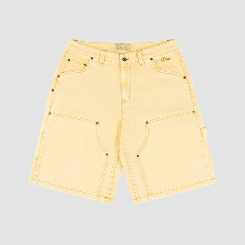 Dime Carpenter Denim Shorts Lemon