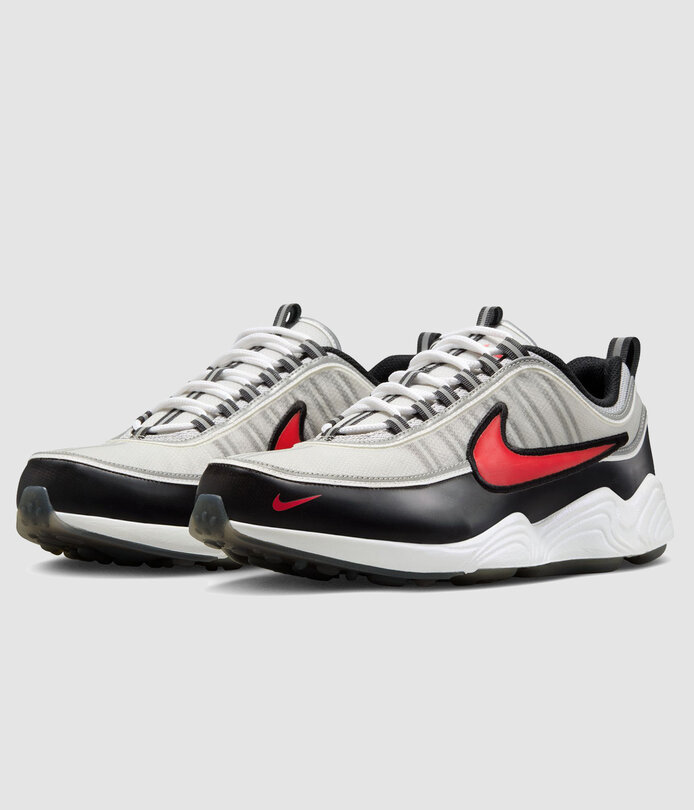 NIKE AIR ZOOM SPIRIDON SP LLIC SILVER/S RED-BLK 国内発送 Nike Air Zoom Spiridon Metallic Silver/Sport Red - RUKUS