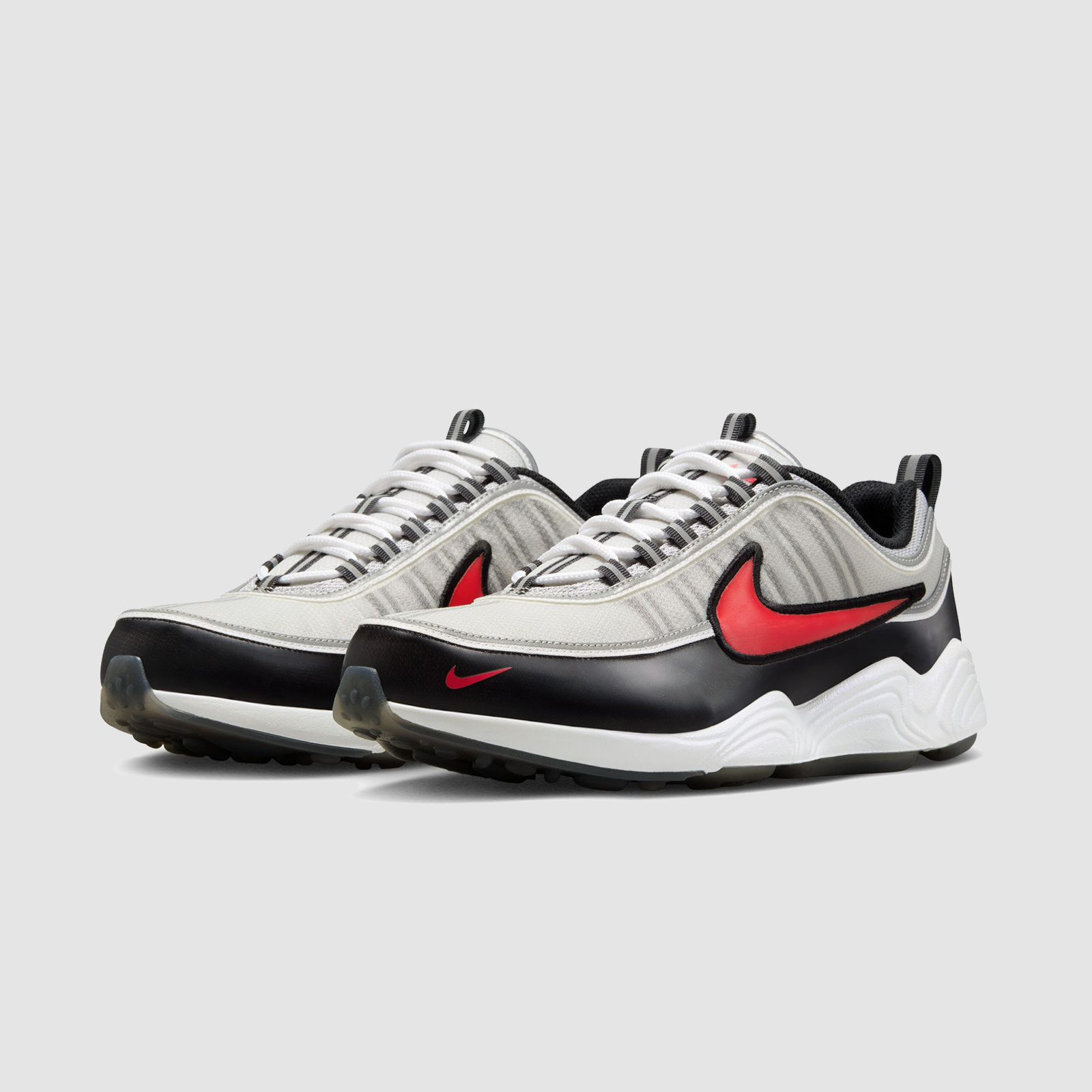 Nike Air Zoom Spiridon Metallic Silver/Sport Red