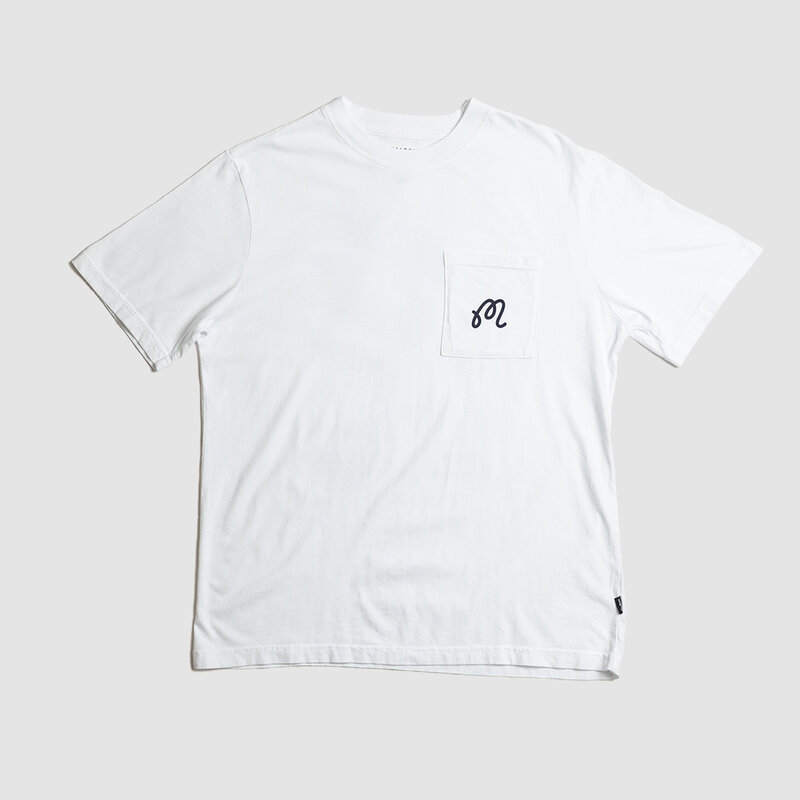 Malbon Golf Gelato Stand Pocket Tee White