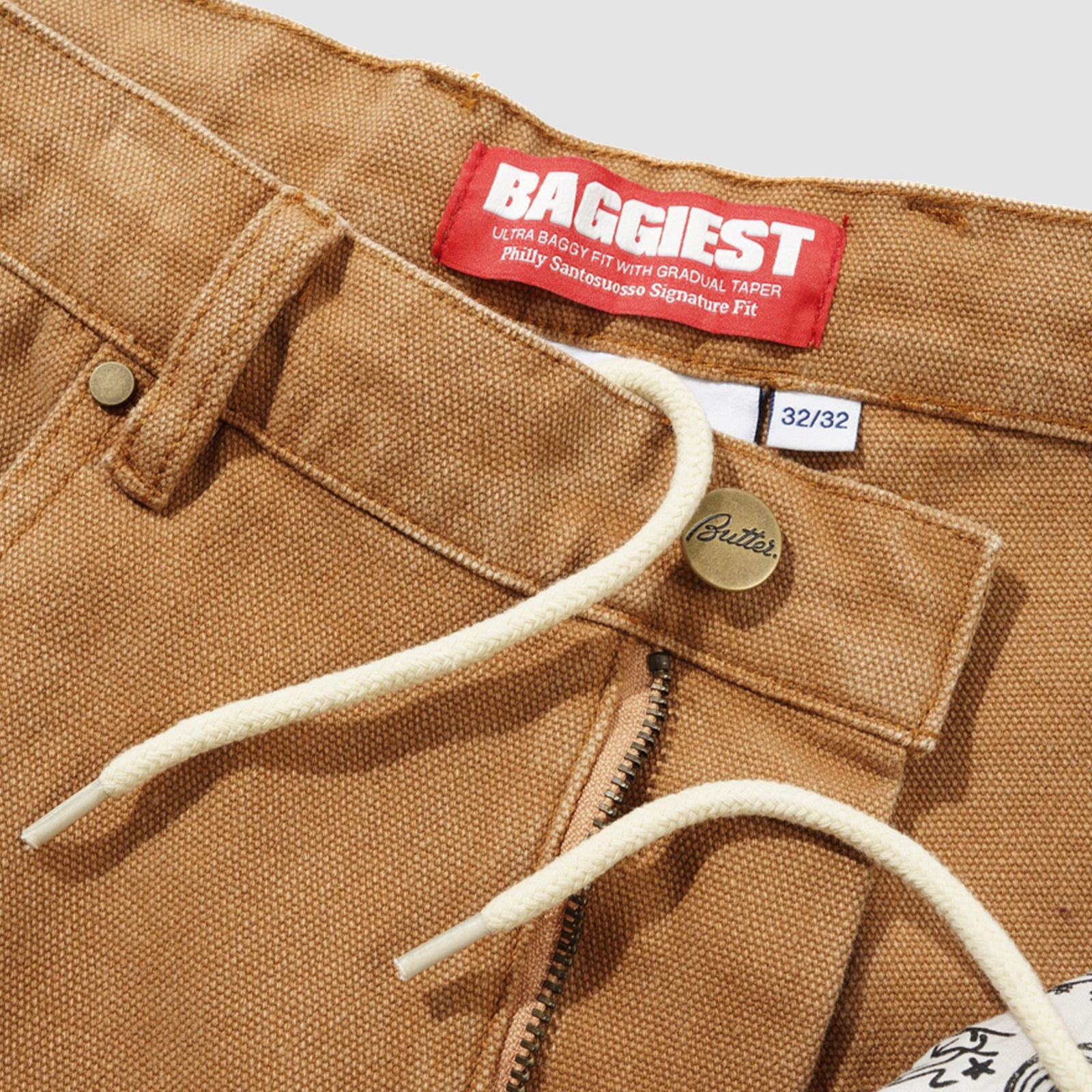 Butter Goods Santosuosso Duck Canvas Denim Jeans Brown