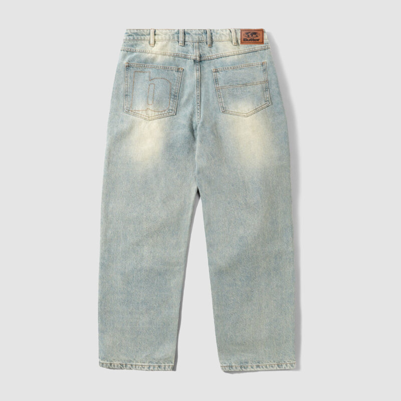 Butter Goods Ace Denim Jeans Distressed Light Blue