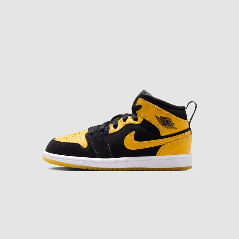 Jordan AJ1 Mid SE (PS) Black/Varsity Maize