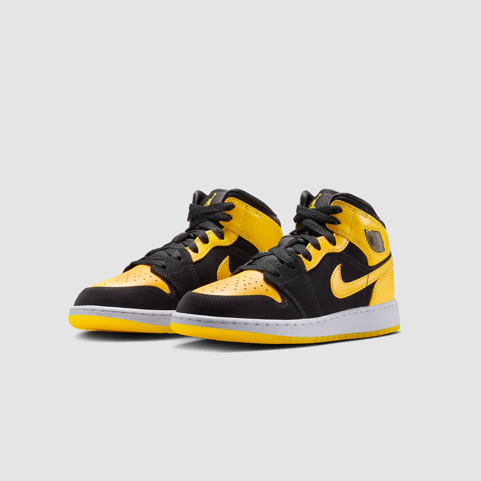 Jordan AJ1 Mid SE (GS) Black/Varsity Maize