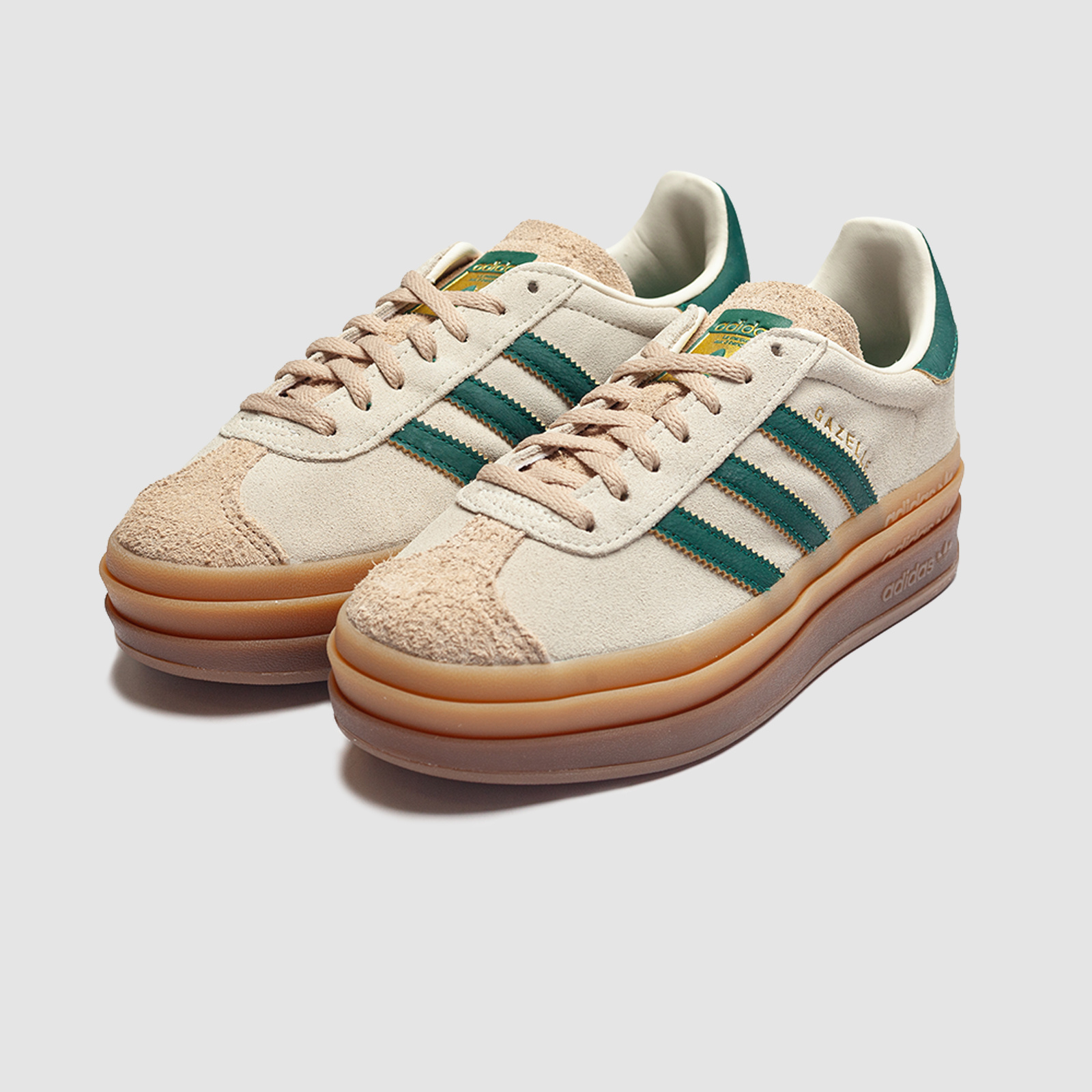 Adidas Gazelle Bold (W) White/Green/Beige