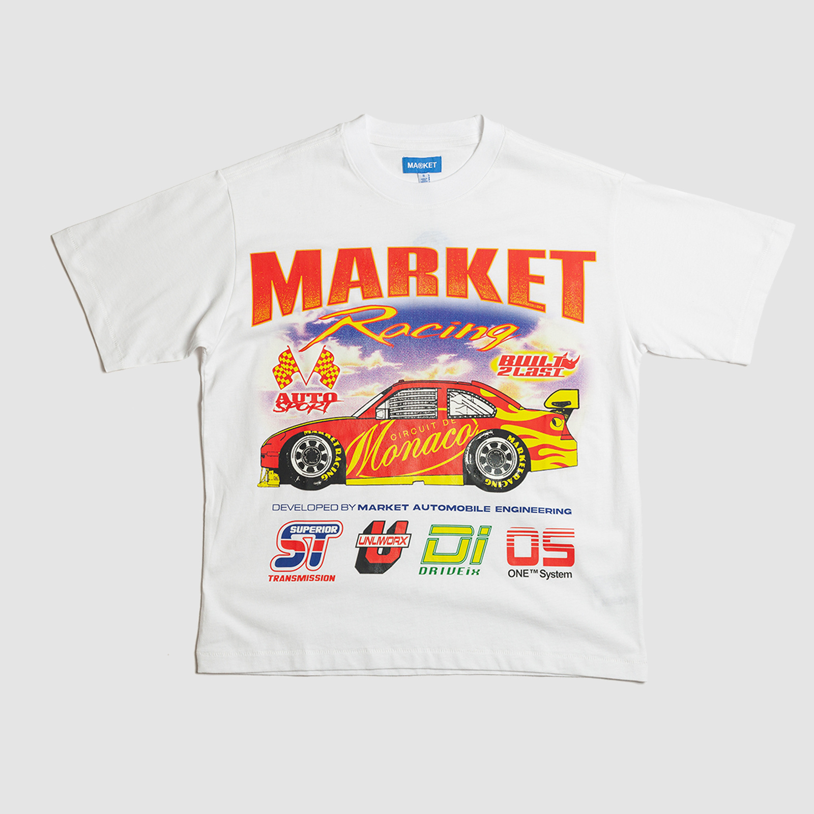 Market Built 2 Last Tee White