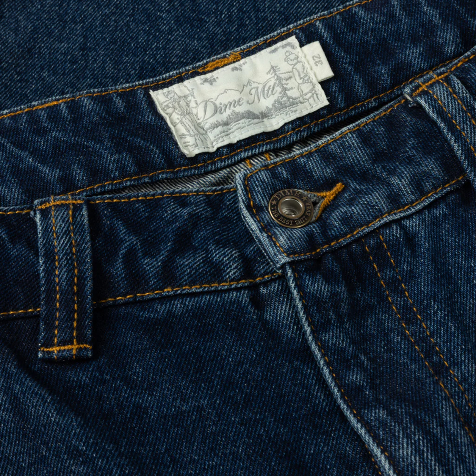 Dime Classic Relaxed Denim Pants Faded Indigo