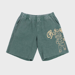 Dime Fighter Waffle Shorts Washed Teal