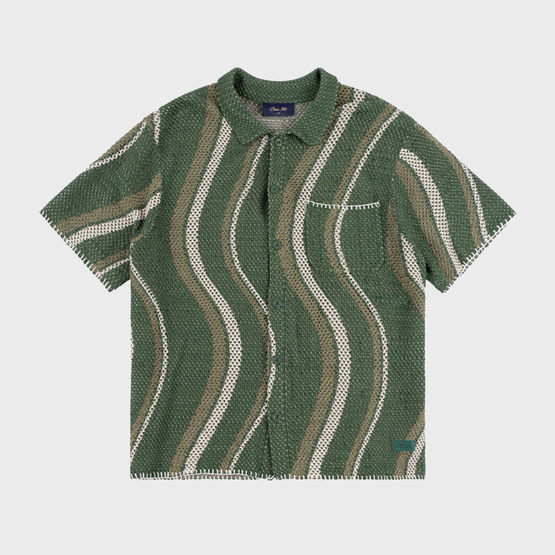 Dime Soleil Button Up Knit Green