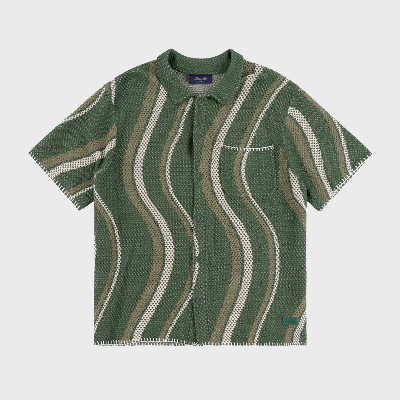 送料関税込【Dime】Soreil Button Up Knit ボタンアップ Dime Soleil Button Up Knit Green - RUKUS