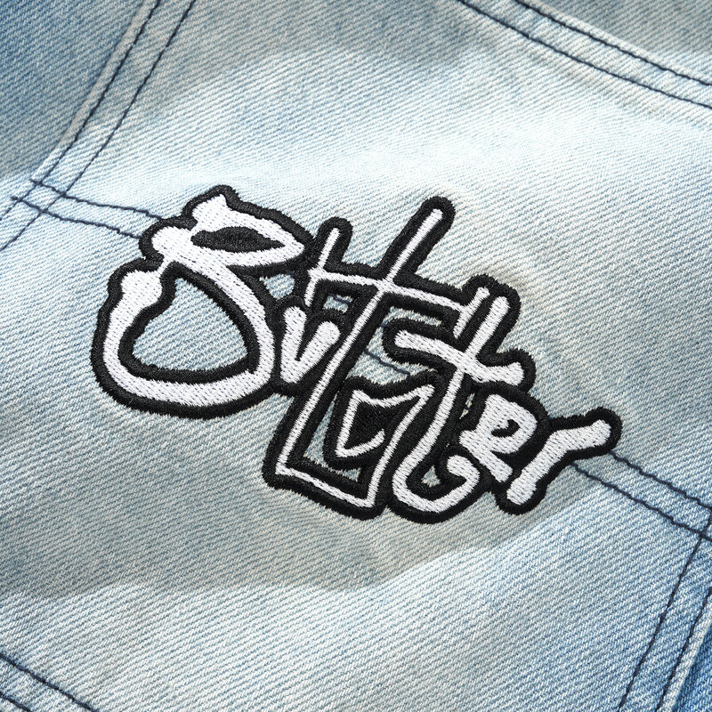 Butter Goods Scribble Denim Shorts Faded Light Blue
