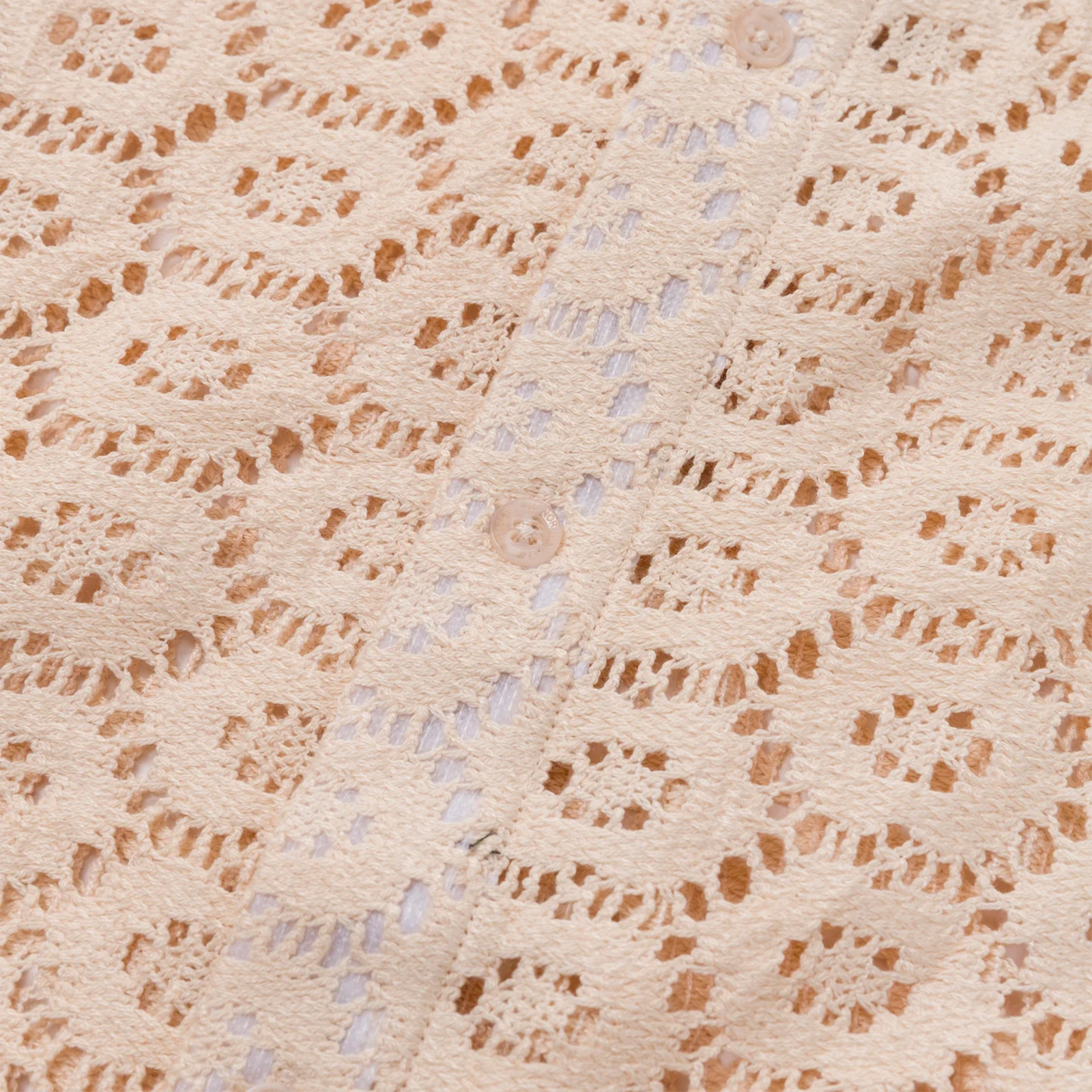 Honor The Gift. Crochet Button Up Bone