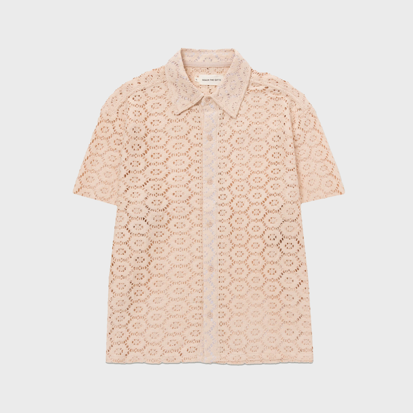 Honor The Gift. Crochet Button Up Bone