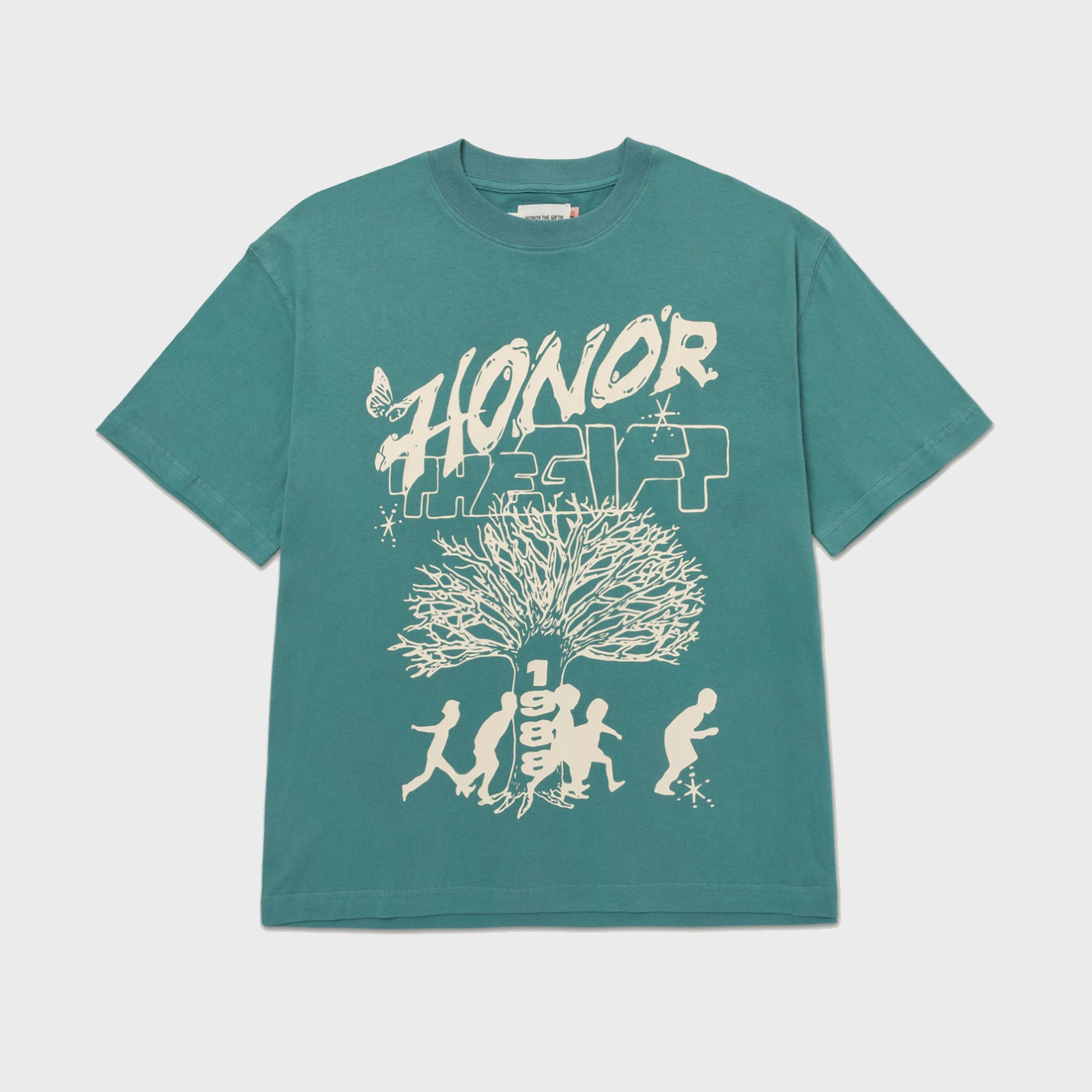 Honor The Gift. Family Tree T-Shirt Green