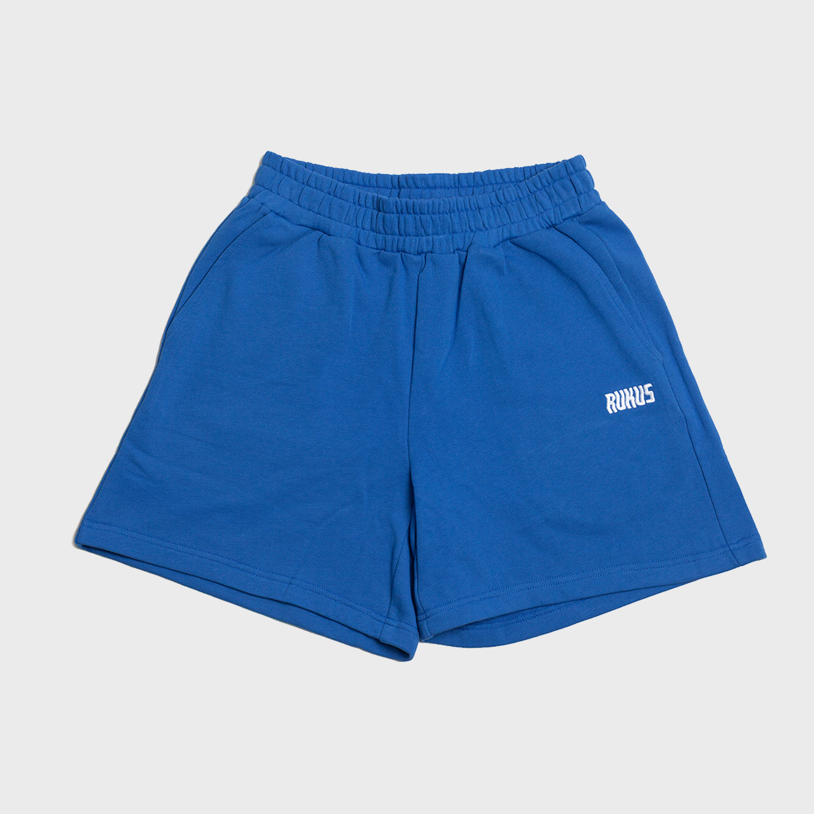 Rukus Wavy Logo Sweatshort Blue