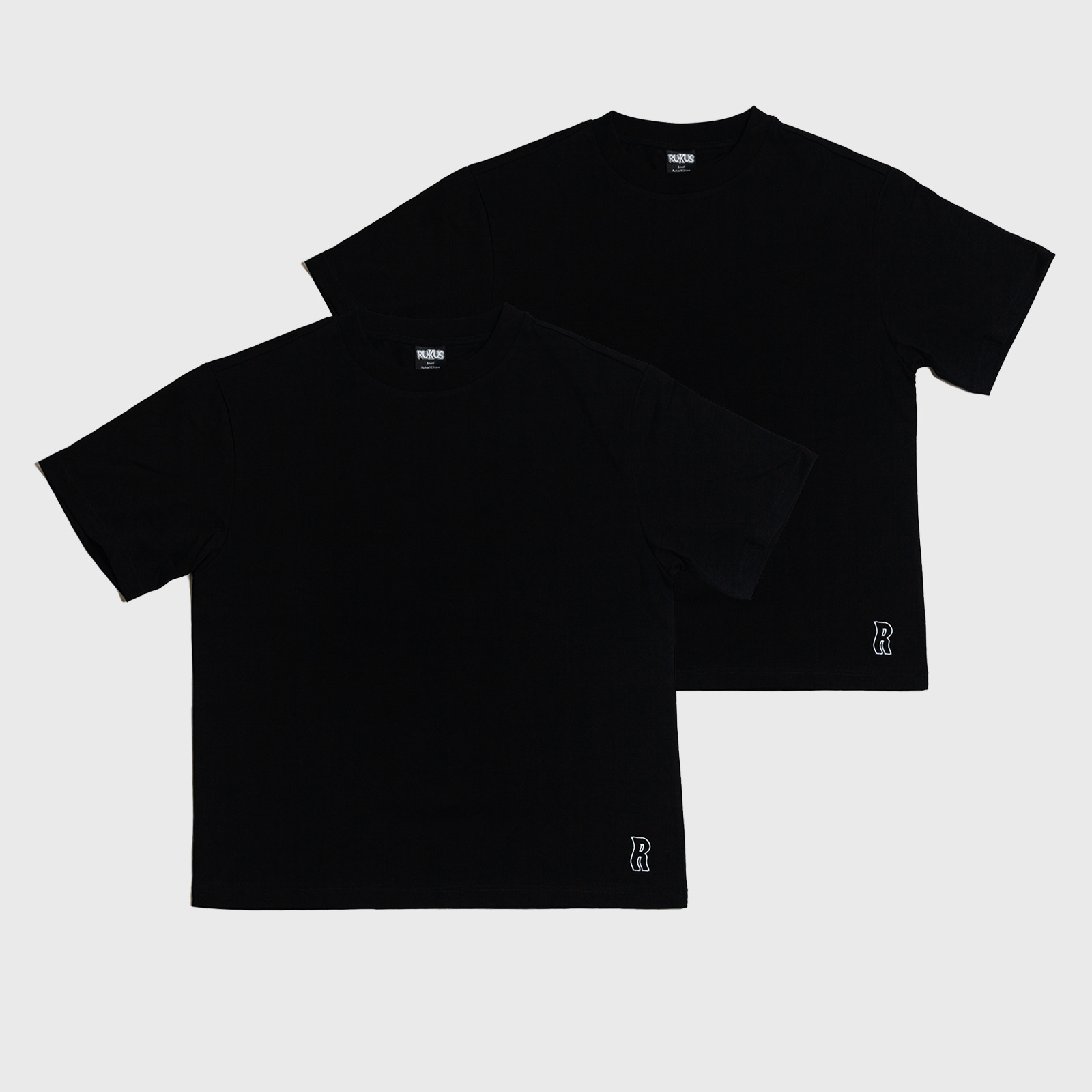 Rukus Staple Tee (2 Pack) Black