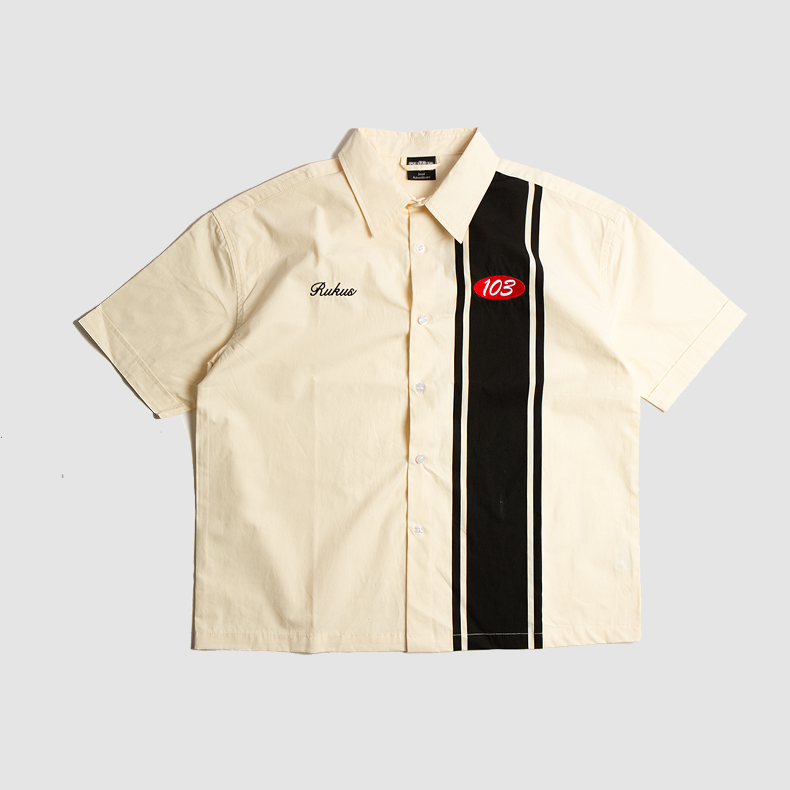 Rukus 103 Bowling Button Up Cream