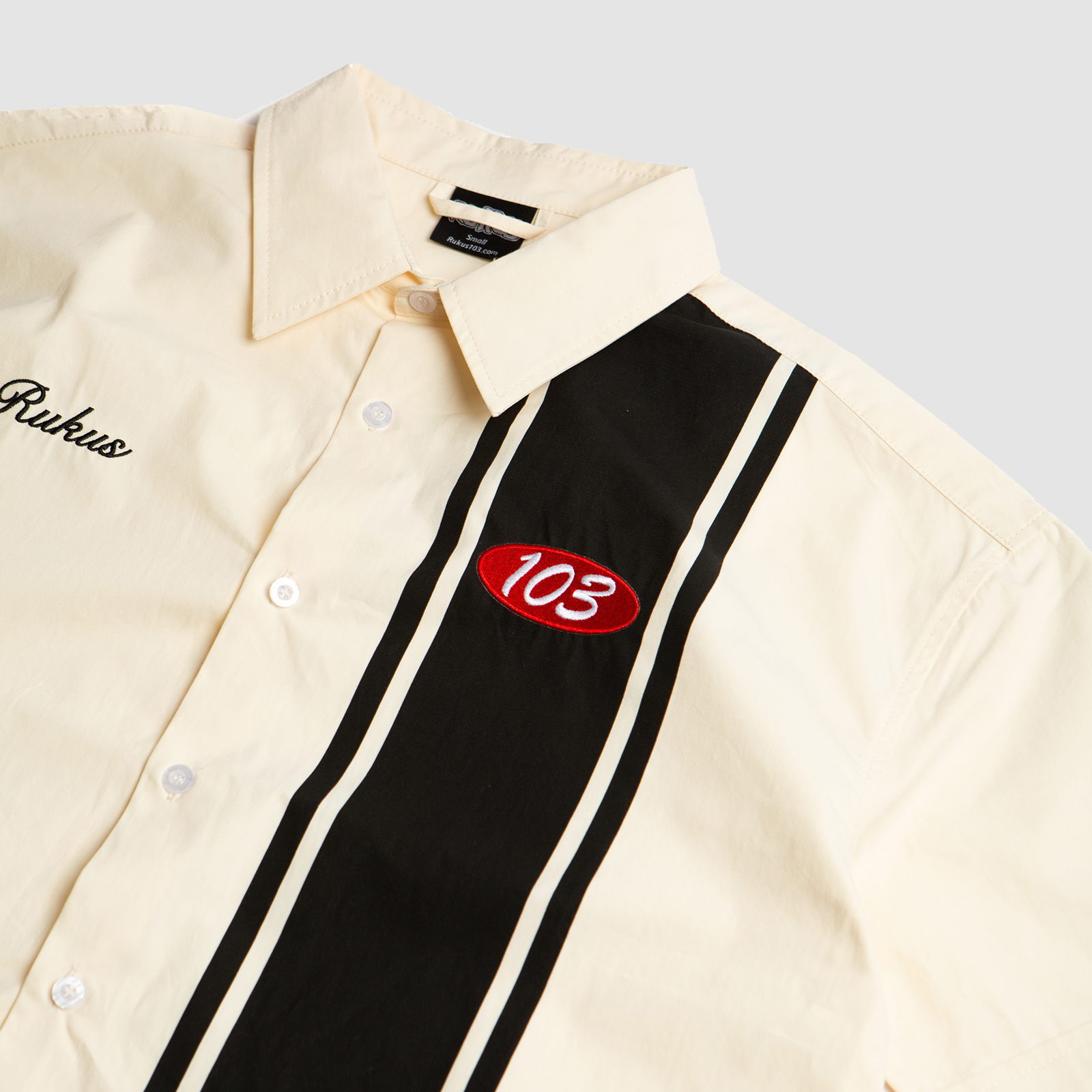 Rukus 103 Bowling Button Up Cream