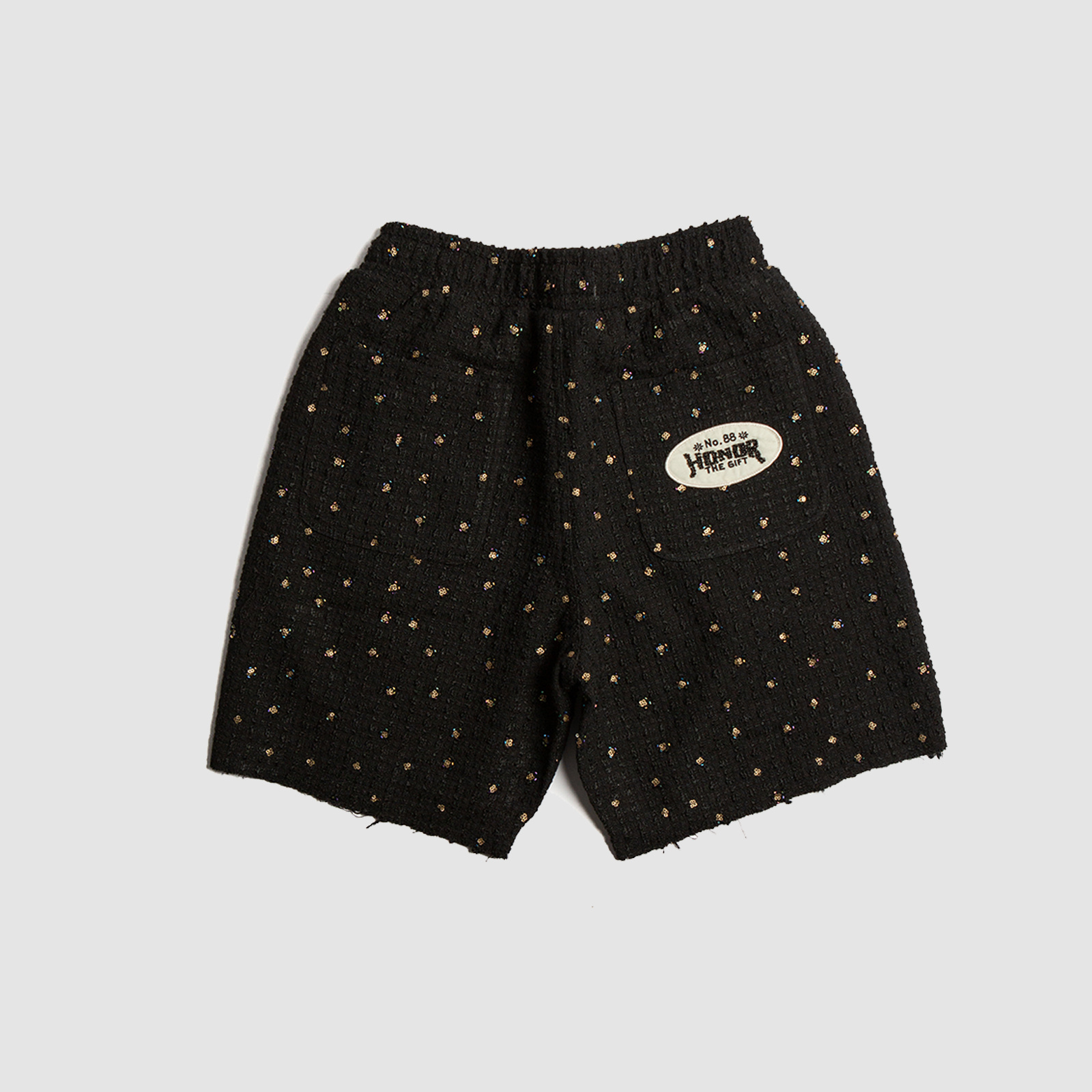 Honor The Gift. Beaded Shorts Black