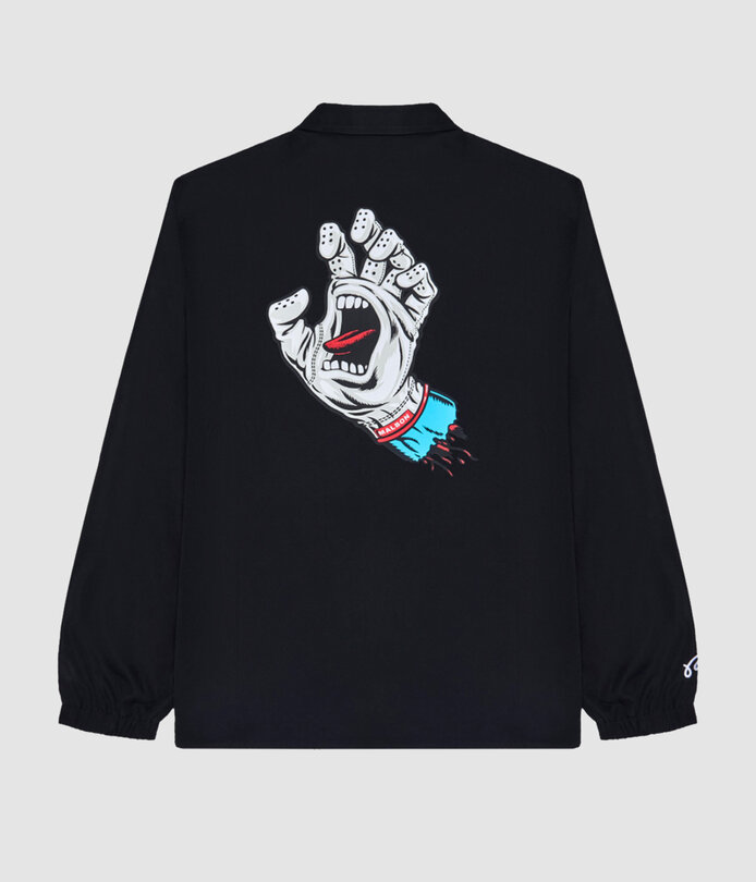 Malbon Golf Santa Cruz Coaches Jacket Black - RUKUS