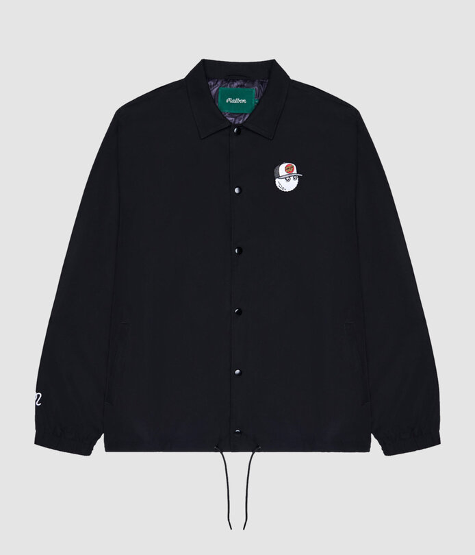 Malbon Golf Santa Cruz Coaches Jacket Black - RUKUS