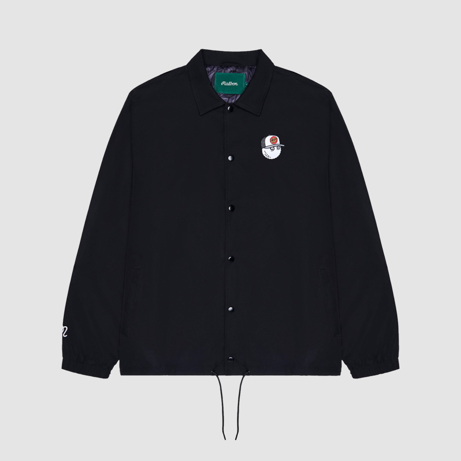 Malbon Golf Santa Cruz Coaches Jacket Black - RUKUS