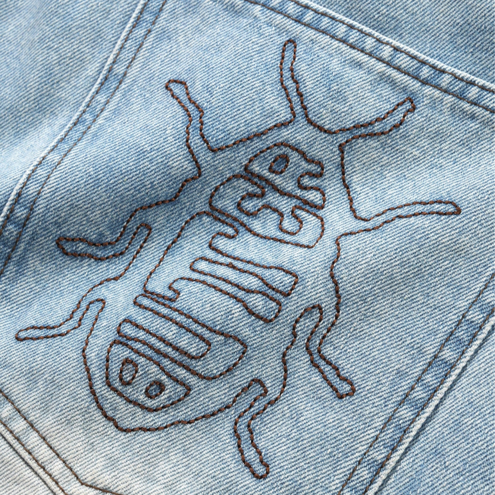 Butter Goods Roach Denim Shorts Distressed Indigo