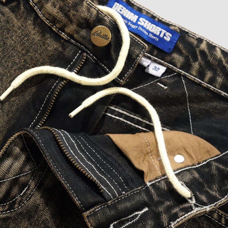 Butter Goods Bronco Denim Shorts Brown Tint