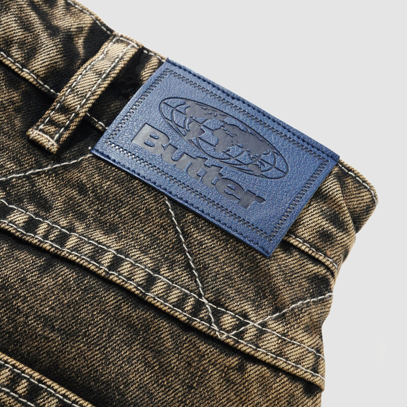 Butter Goods Bronco Denim Shorts Brown Tint