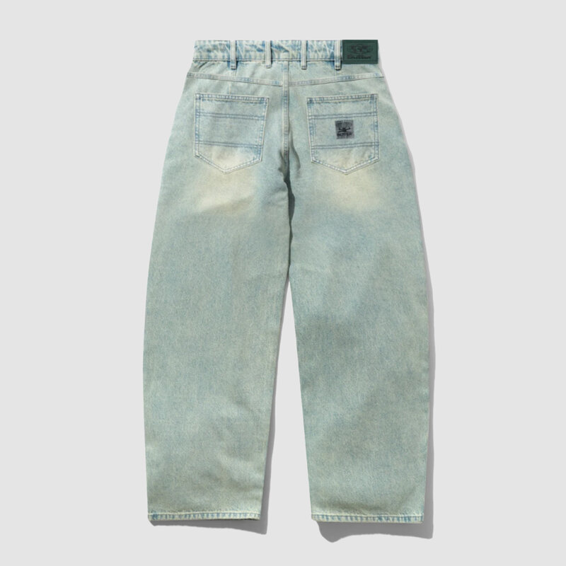 Butter Goods Wide Cut Denim Jeans Tinted Blue Wash