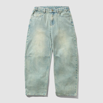 Butter Goods Wide Cut Denim Jeans Tinted Blue Wash
