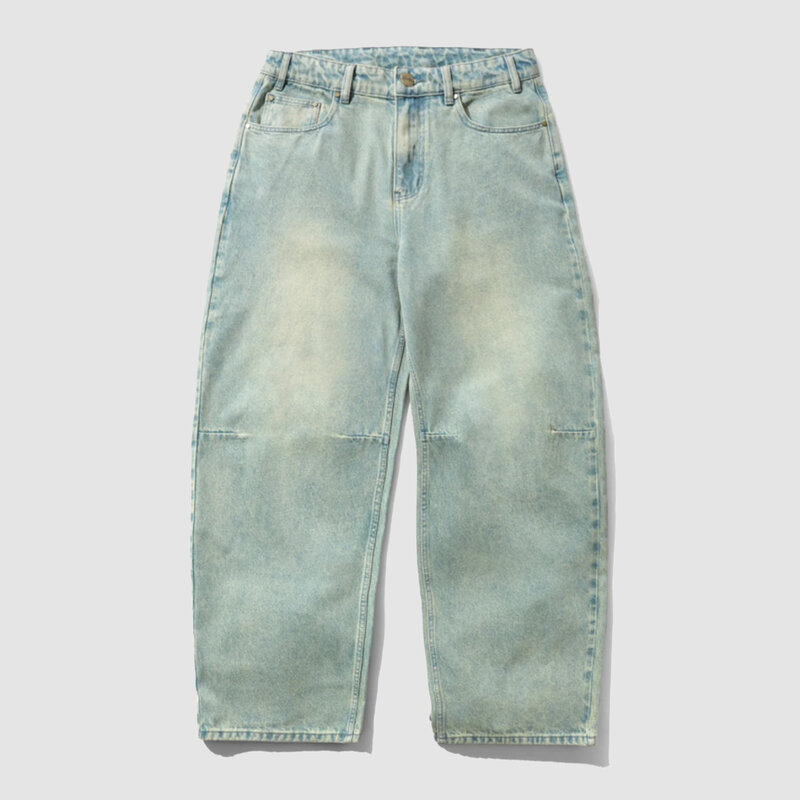 Butter Goods Wide Cut Denim Jeans Tinted Blue Wash