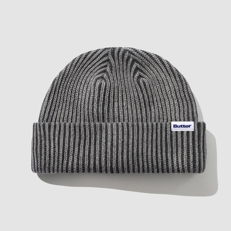 Butter Goods Bleached Wharfie Beanie Black