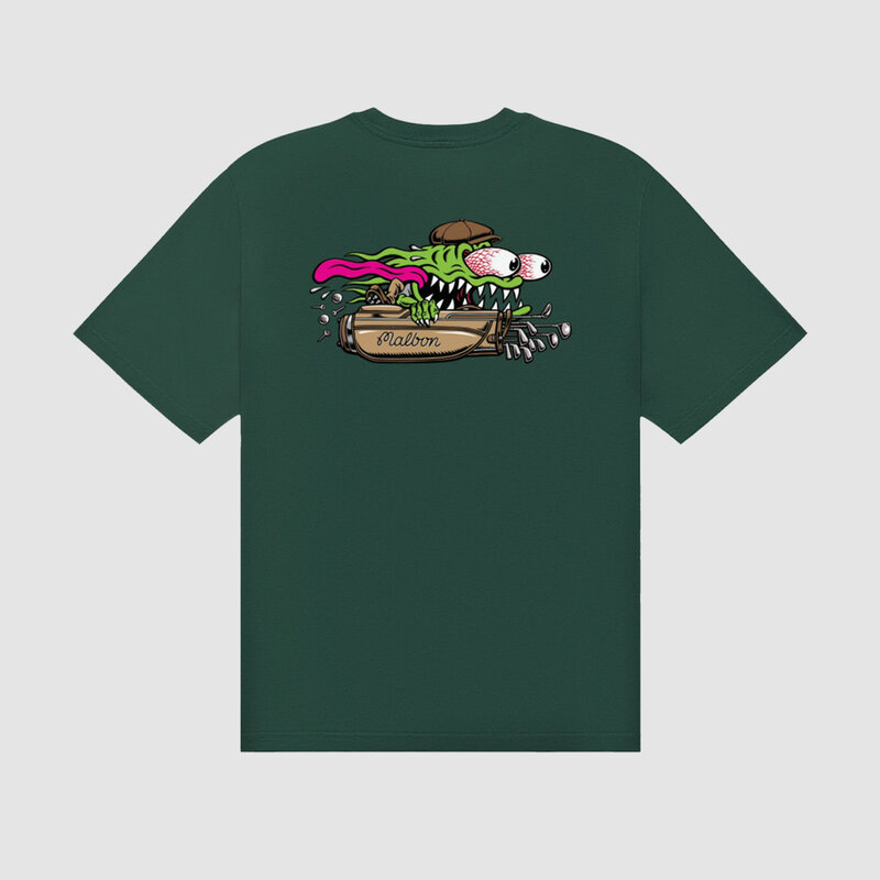 Malbon Golf Bermuda Slasher Tee Green