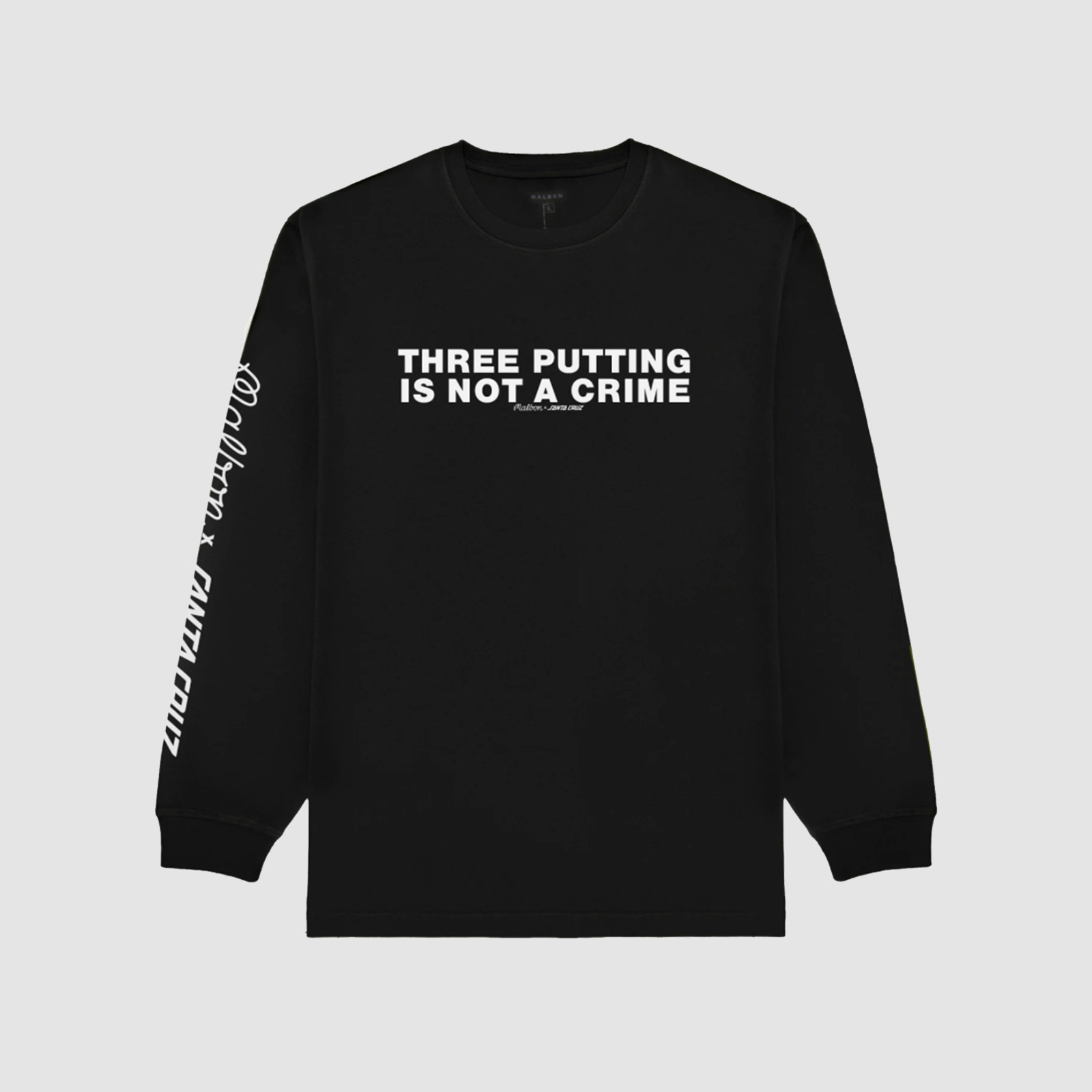 Malbon X CLUBHAUS Golf Tee - Black XLサイズ Malbon Golf Gorse Santa Cruz Tee Black - RUKUS
